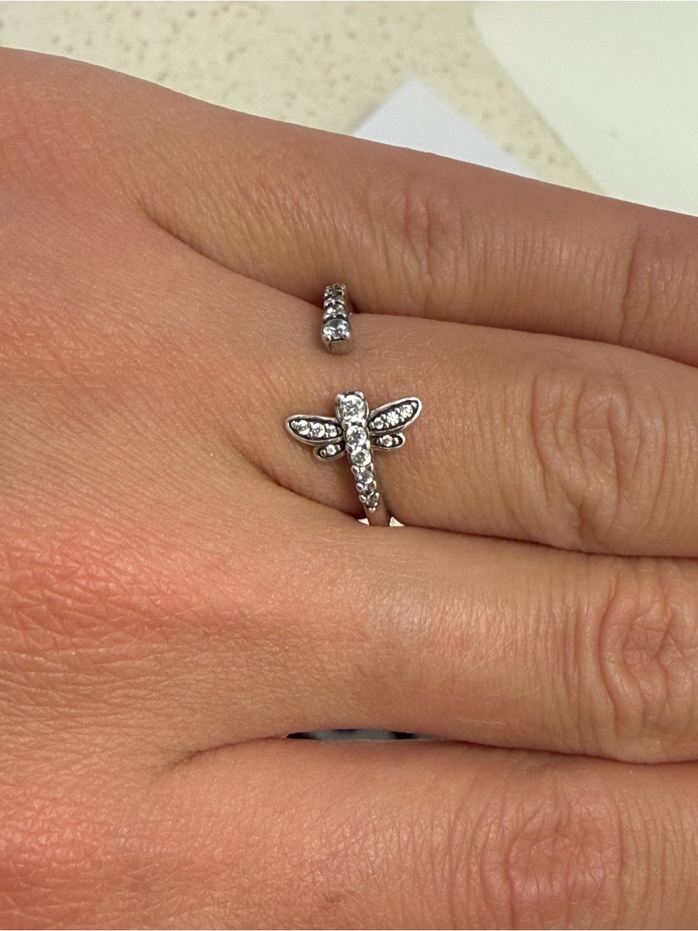 PANDORA DRAGONFLY SIZE 5 RING - Picture 3 of 4